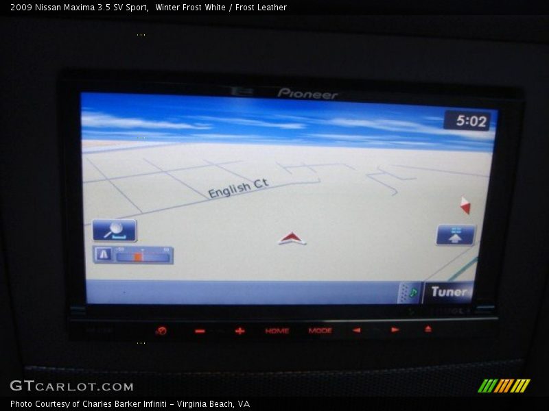 Winter Frost White / Frost Leather 2009 Nissan Maxima 3.5 SV Sport