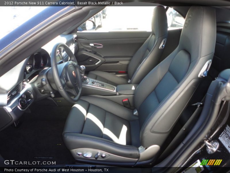  2012 New 911 Carrera Cabriolet Black Interior