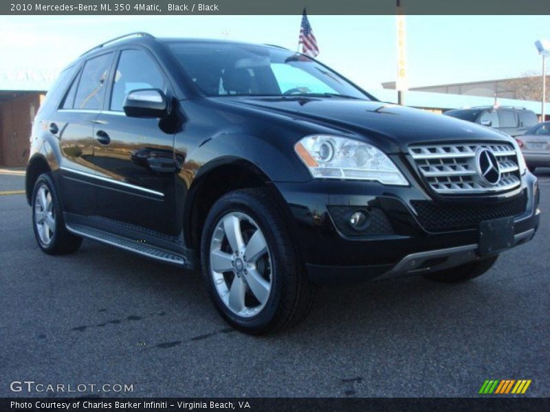 Black / Black 2010 Mercedes-Benz ML 350 4Matic