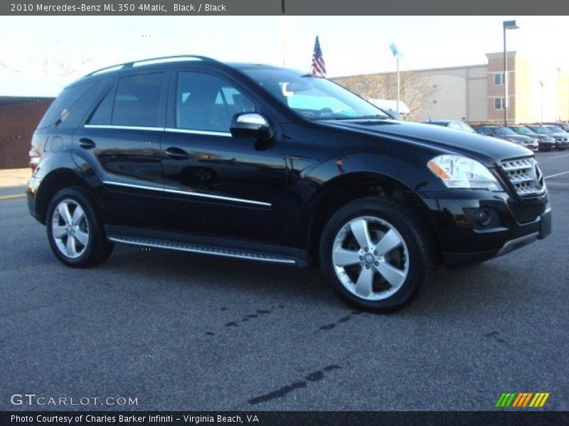 Black / Black 2010 Mercedes-Benz ML 350 4Matic