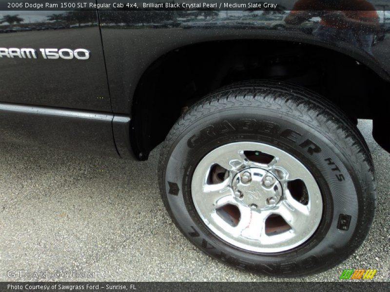 Brilliant Black Crystal Pearl / Medium Slate Gray 2006 Dodge Ram 1500 SLT Regular Cab 4x4