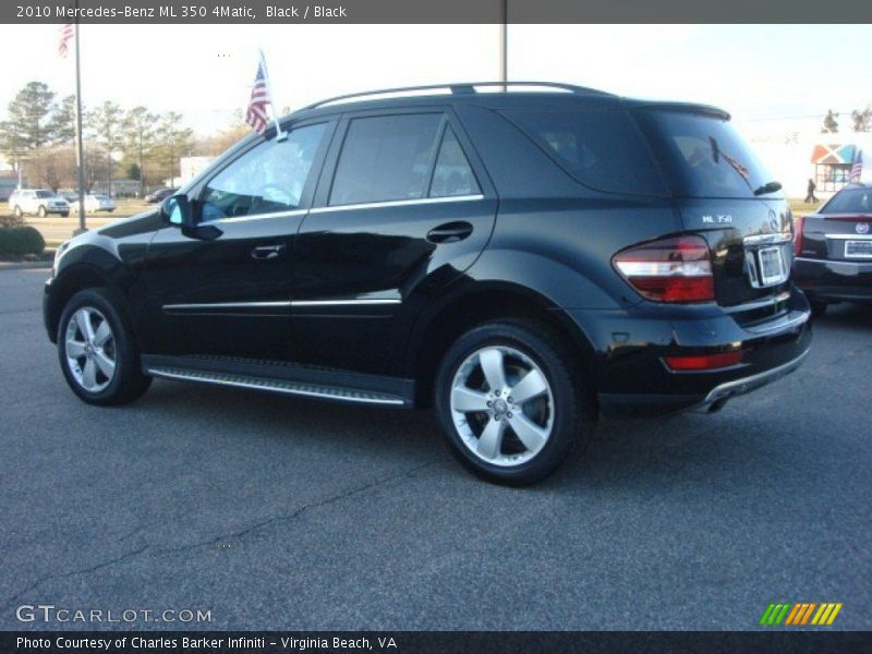 Black / Black 2010 Mercedes-Benz ML 350 4Matic