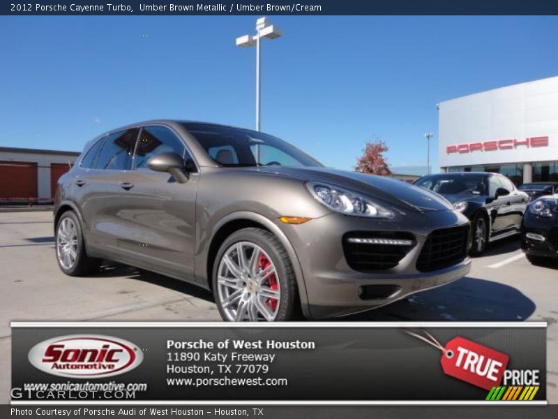 Umber Brown Metallic / Umber Brown/Cream 2012 Porsche Cayenne Turbo