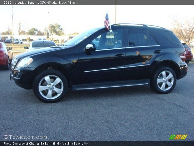Black / Black 2010 Mercedes-Benz ML 350 4Matic