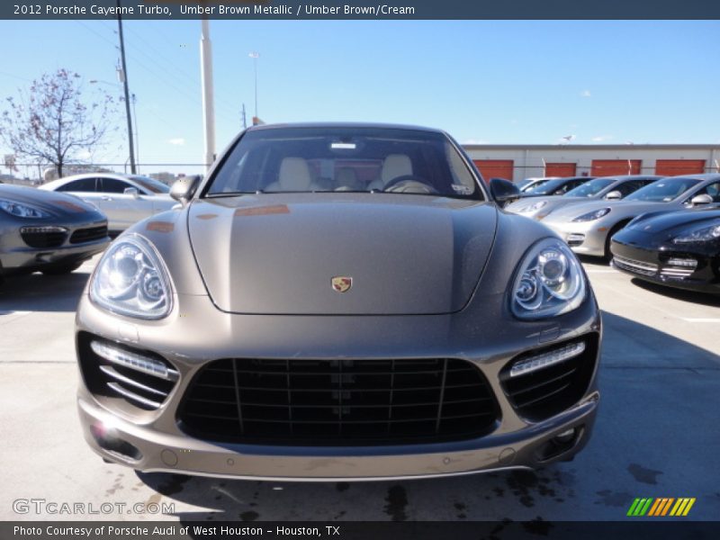 Umber Brown Metallic / Umber Brown/Cream 2012 Porsche Cayenne Turbo