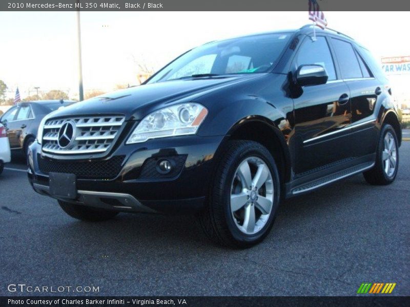 Black / Black 2010 Mercedes-Benz ML 350 4Matic