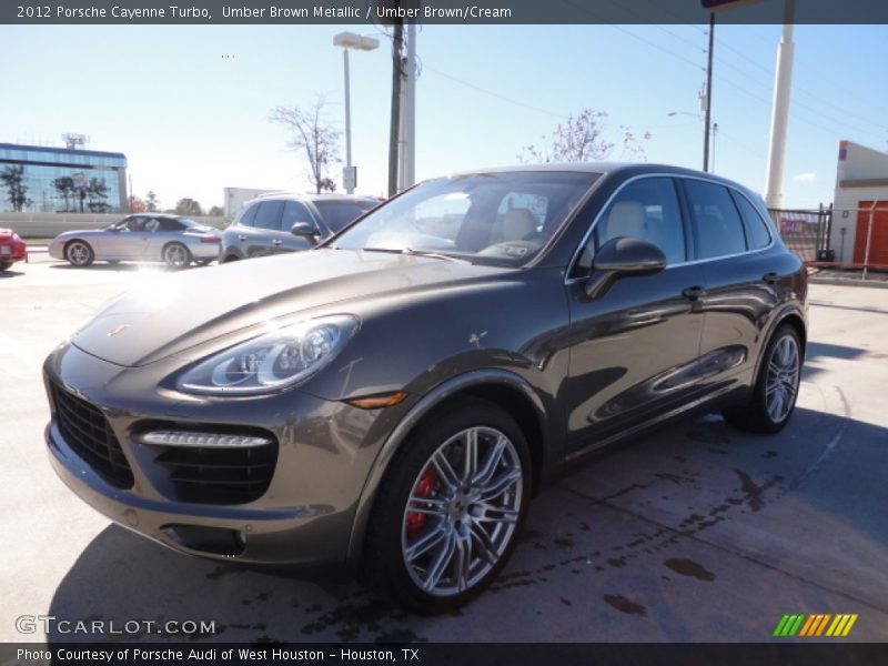 Umber Brown Metallic / Umber Brown/Cream 2012 Porsche Cayenne Turbo