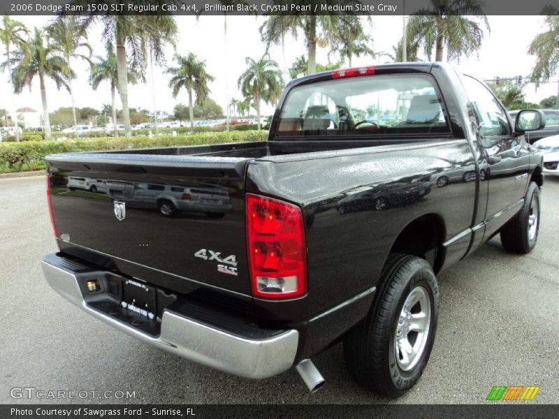 Brilliant Black Crystal Pearl / Medium Slate Gray 2006 Dodge Ram 1500 SLT Regular Cab 4x4