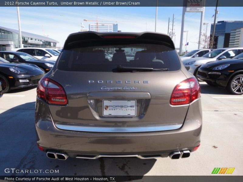 Umber Brown Metallic / Umber Brown/Cream 2012 Porsche Cayenne Turbo