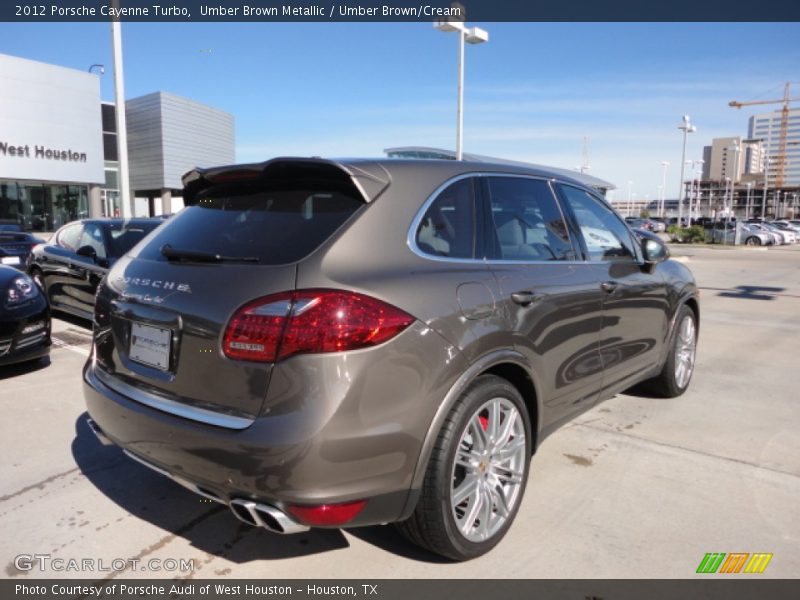 Umber Brown Metallic / Umber Brown/Cream 2012 Porsche Cayenne Turbo