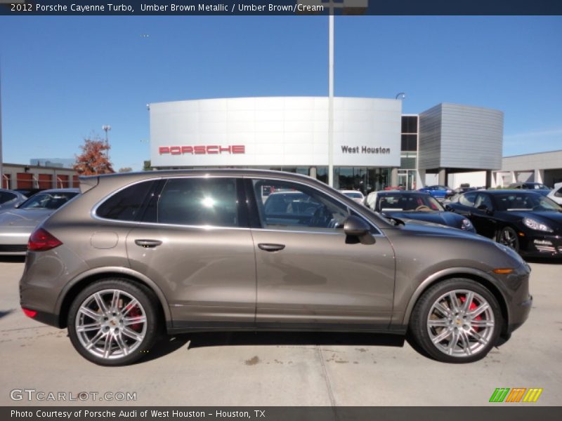 Umber Brown Metallic / Umber Brown/Cream 2012 Porsche Cayenne Turbo