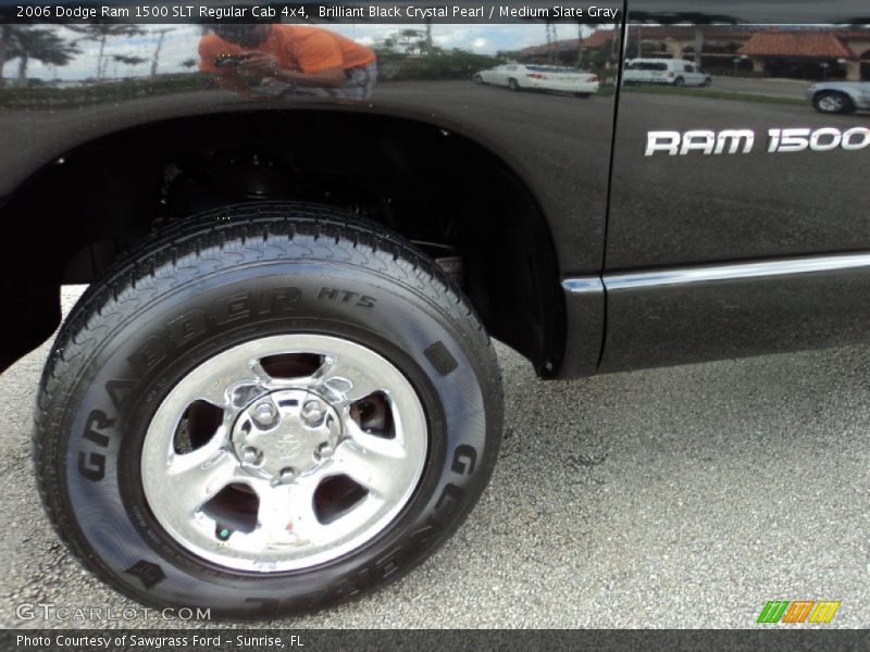 Brilliant Black Crystal Pearl / Medium Slate Gray 2006 Dodge Ram 1500 SLT Regular Cab 4x4