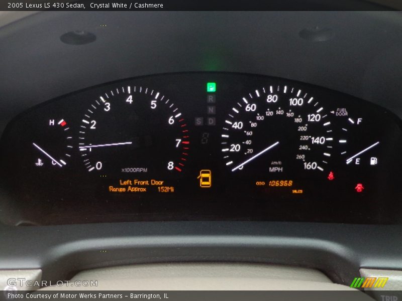 Crystal White / Cashmere 2005 Lexus LS 430 Sedan