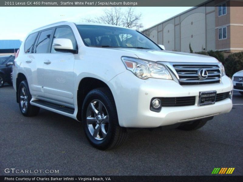 Starfire White Pearl / Sepia/Auburn Bubinga 2011 Lexus GX 460 Premium