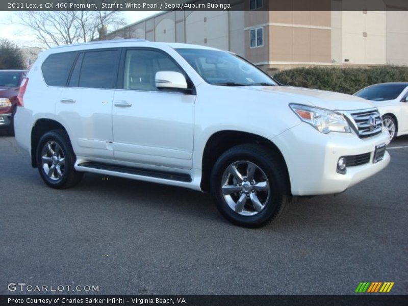 Starfire White Pearl / Sepia/Auburn Bubinga 2011 Lexus GX 460 Premium