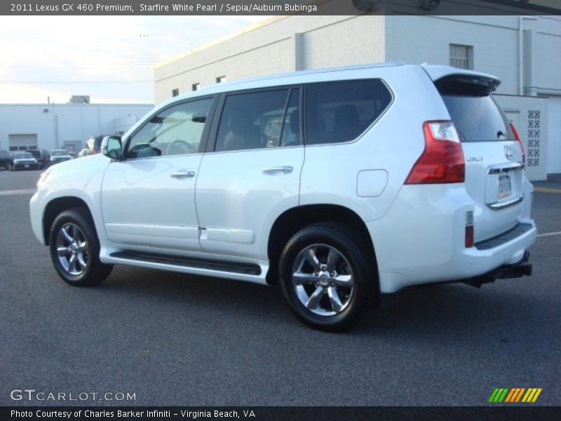 Starfire White Pearl / Sepia/Auburn Bubinga 2011 Lexus GX 460 Premium
