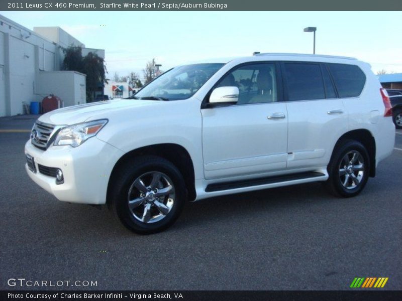 Starfire White Pearl / Sepia/Auburn Bubinga 2011 Lexus GX 460 Premium
