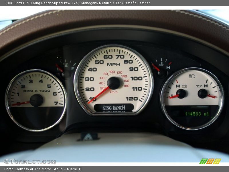 Mahogany Metallic / Tan/Castaño Leather 2008 Ford F150 King Ranch SuperCrew 4x4