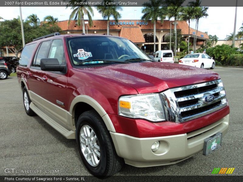 Redfire Metallic / Camel/Grey Stone 2007 Ford Expedition EL Eddie Bauer