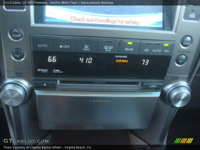 Starfire White Pearl / Sepia/Auburn Bubinga 2011 Lexus GX 460 Premium