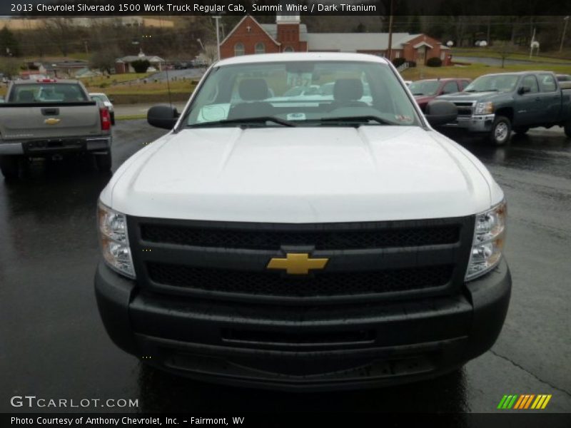 Summit White / Dark Titanium 2013 Chevrolet Silverado 1500 Work Truck Regular Cab