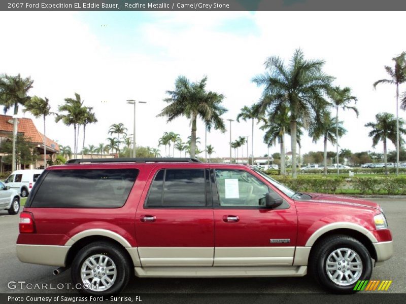 Redfire Metallic / Camel/Grey Stone 2007 Ford Expedition EL Eddie Bauer