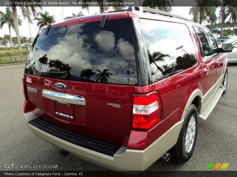 Redfire Metallic / Camel/Grey Stone 2007 Ford Expedition EL Eddie Bauer