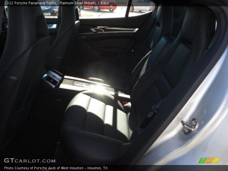 Platinum Silver Metallic / Black 2012 Porsche Panamera Turbo