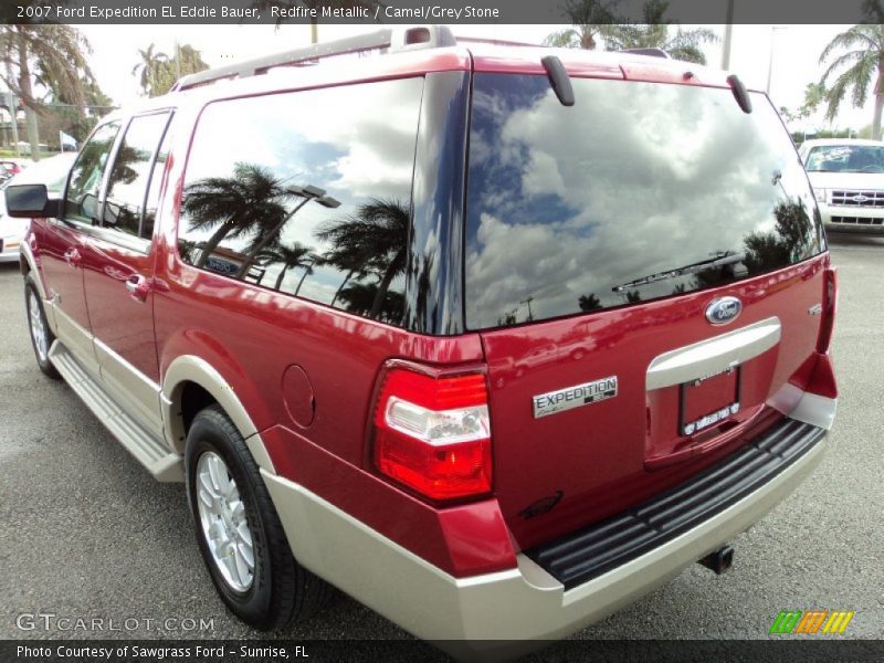 Redfire Metallic / Camel/Grey Stone 2007 Ford Expedition EL Eddie Bauer
