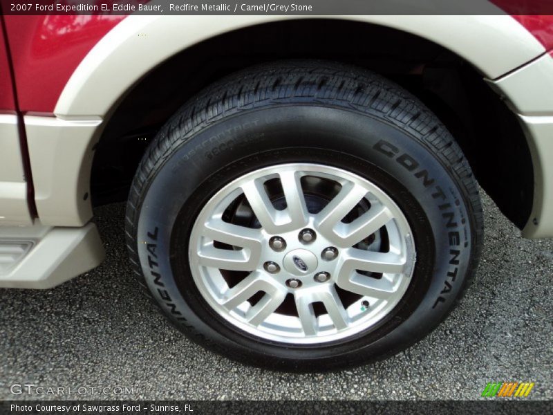 Redfire Metallic / Camel/Grey Stone 2007 Ford Expedition EL Eddie Bauer