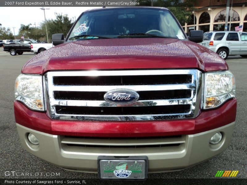 Redfire Metallic / Camel/Grey Stone 2007 Ford Expedition EL Eddie Bauer