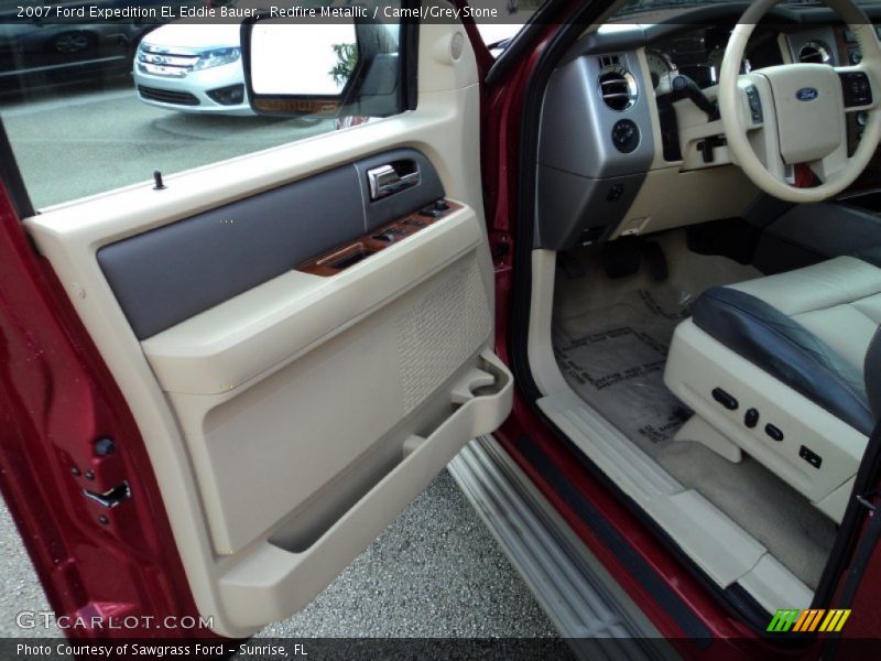 Redfire Metallic / Camel/Grey Stone 2007 Ford Expedition EL Eddie Bauer