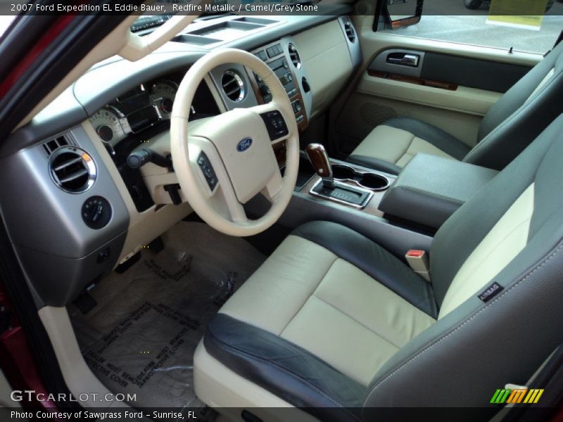 Redfire Metallic / Camel/Grey Stone 2007 Ford Expedition EL Eddie Bauer