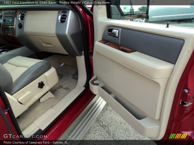 Redfire Metallic / Camel/Grey Stone 2007 Ford Expedition EL Eddie Bauer