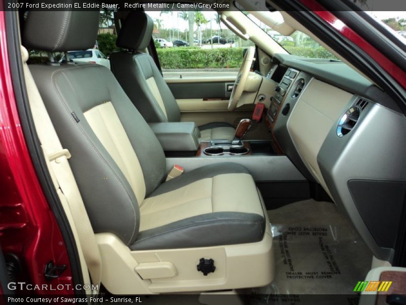 Redfire Metallic / Camel/Grey Stone 2007 Ford Expedition EL Eddie Bauer