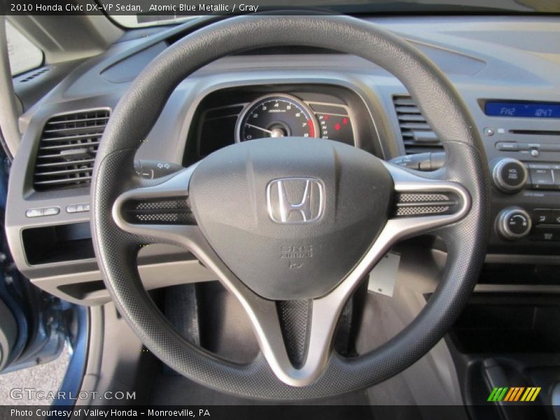 Atomic Blue Metallic / Gray 2010 Honda Civic DX-VP Sedan