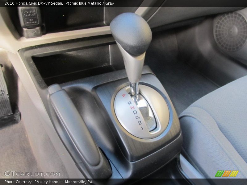 Atomic Blue Metallic / Gray 2010 Honda Civic DX-VP Sedan