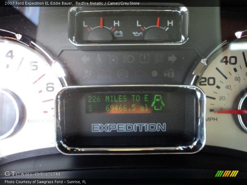 Redfire Metallic / Camel/Grey Stone 2007 Ford Expedition EL Eddie Bauer