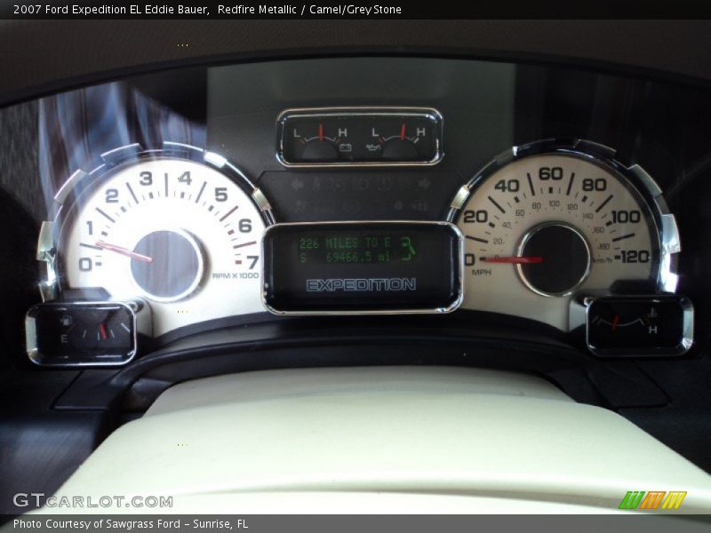 Redfire Metallic / Camel/Grey Stone 2007 Ford Expedition EL Eddie Bauer