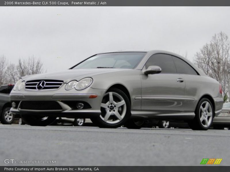 Pewter Metallic / Ash 2006 Mercedes-Benz CLK 500 Coupe