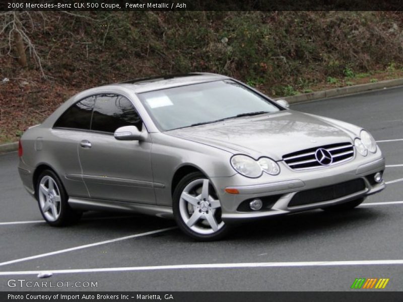 Pewter Metallic / Ash 2006 Mercedes-Benz CLK 500 Coupe