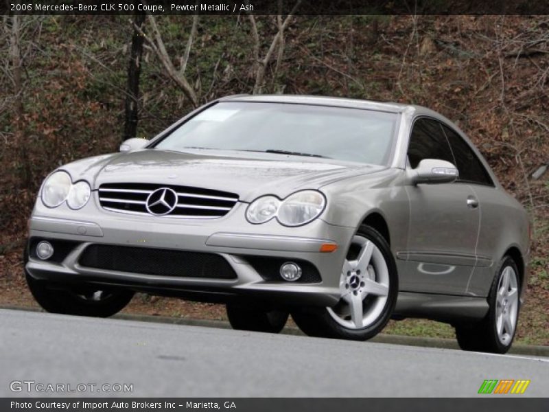 Pewter Metallic / Ash 2006 Mercedes-Benz CLK 500 Coupe