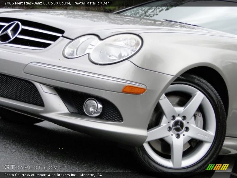 Pewter Metallic / Ash 2006 Mercedes-Benz CLK 500 Coupe