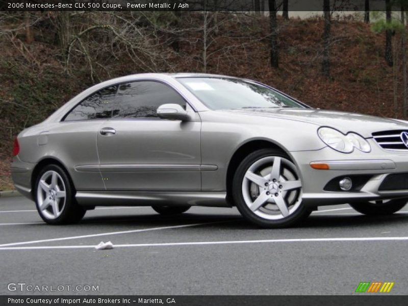 Pewter Metallic / Ash 2006 Mercedes-Benz CLK 500 Coupe