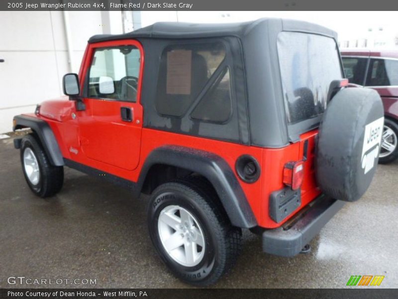 Flame Red / Dark Slate Gray 2005 Jeep Wrangler Rubicon 4x4