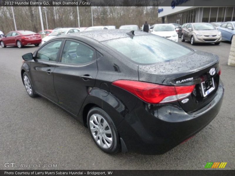 Black Diamond / Gray 2012 Hyundai Elantra GLS