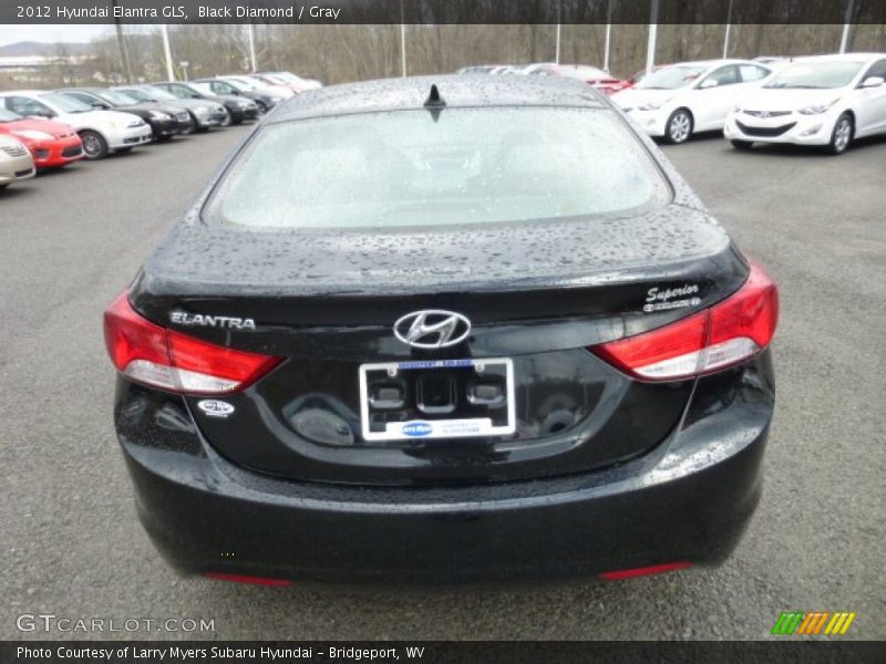 Black Diamond / Gray 2012 Hyundai Elantra GLS
