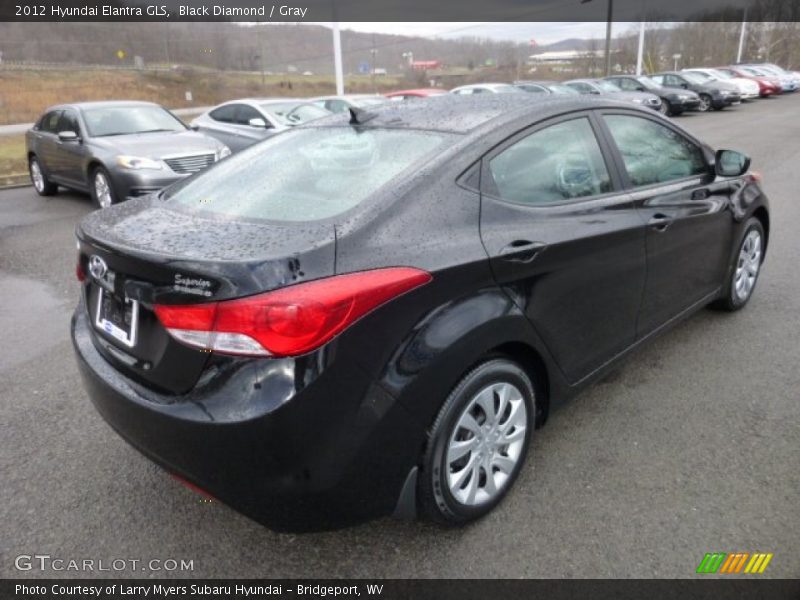 Black Diamond / Gray 2012 Hyundai Elantra GLS