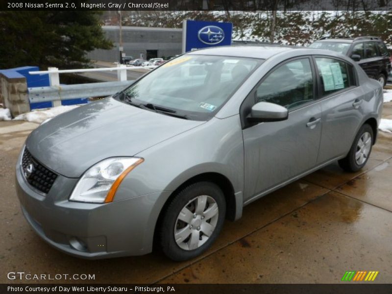Magnetic Gray / Charcoal/Steel 2008 Nissan Sentra 2.0