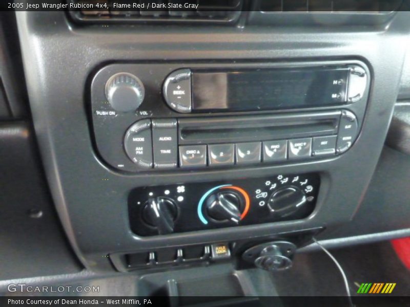 Controls of 2005 Wrangler Rubicon 4x4